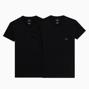 Armani_Exchange_Underwear__V_hals_T_shirt_Zwart